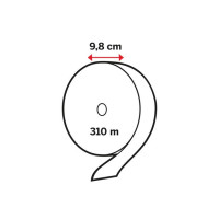 Produktbild för Toalettpapper KATRIN Gigant M 310m 6/fp
