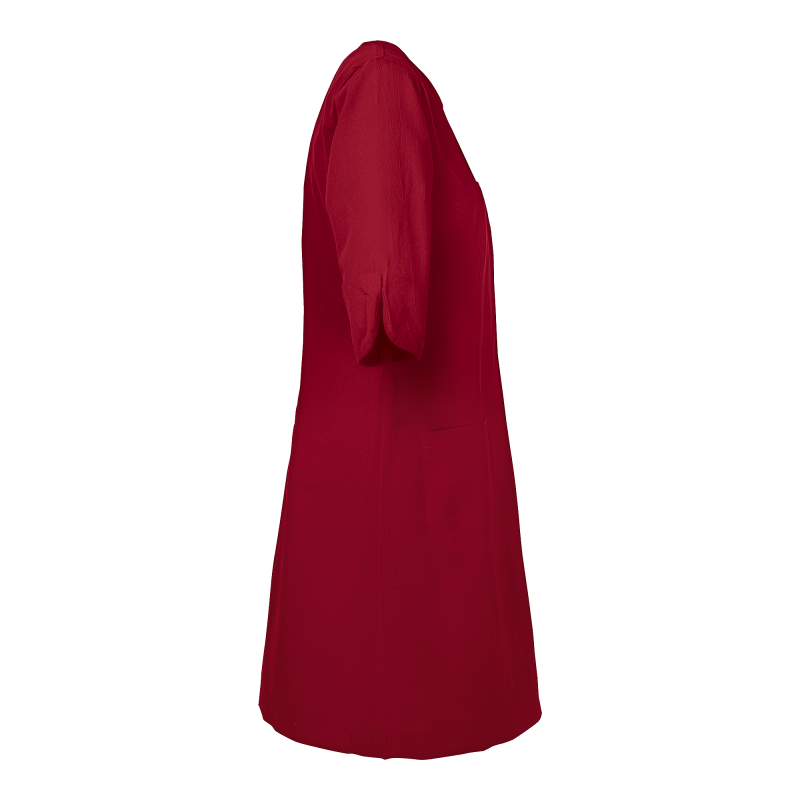 Produktbild för 75962 Emma dress GOTS w Dark Red Dam