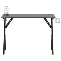 Miniatyr av produktbild för Gamingskrivbord med Y-formade ben svart 110x60x75 cm
