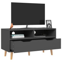 Produktbild för Tv-bänk grå 90x40x48,5 cm konstruerat trä