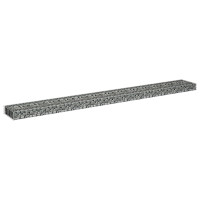 Produktbild för Planteringsgabion upphöjd galvaniserat stål 270x30x10 cm