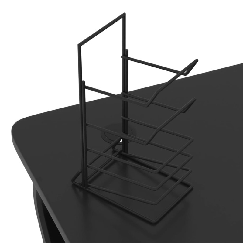 Produktbild för Gamingskrivbord med ZZ-formade ben svart 90x60x75 cm