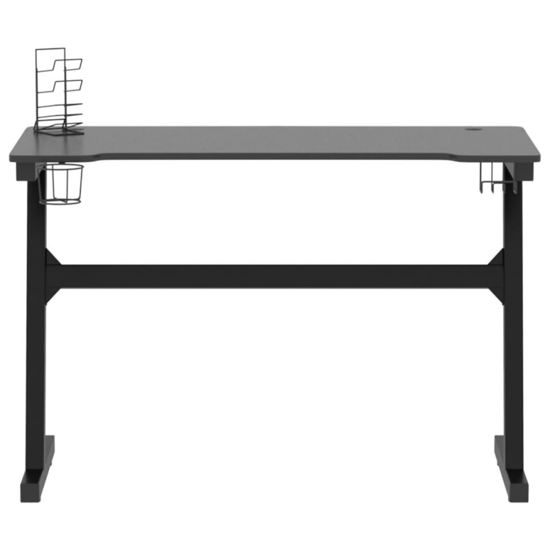 Produktbild för Gamingskrivbord LED med Z-formade ben svart 110x60x75 cm