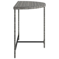 Miniatyr av produktbild för Trädgårdsbord grå 100x50x75 cm konstrotting