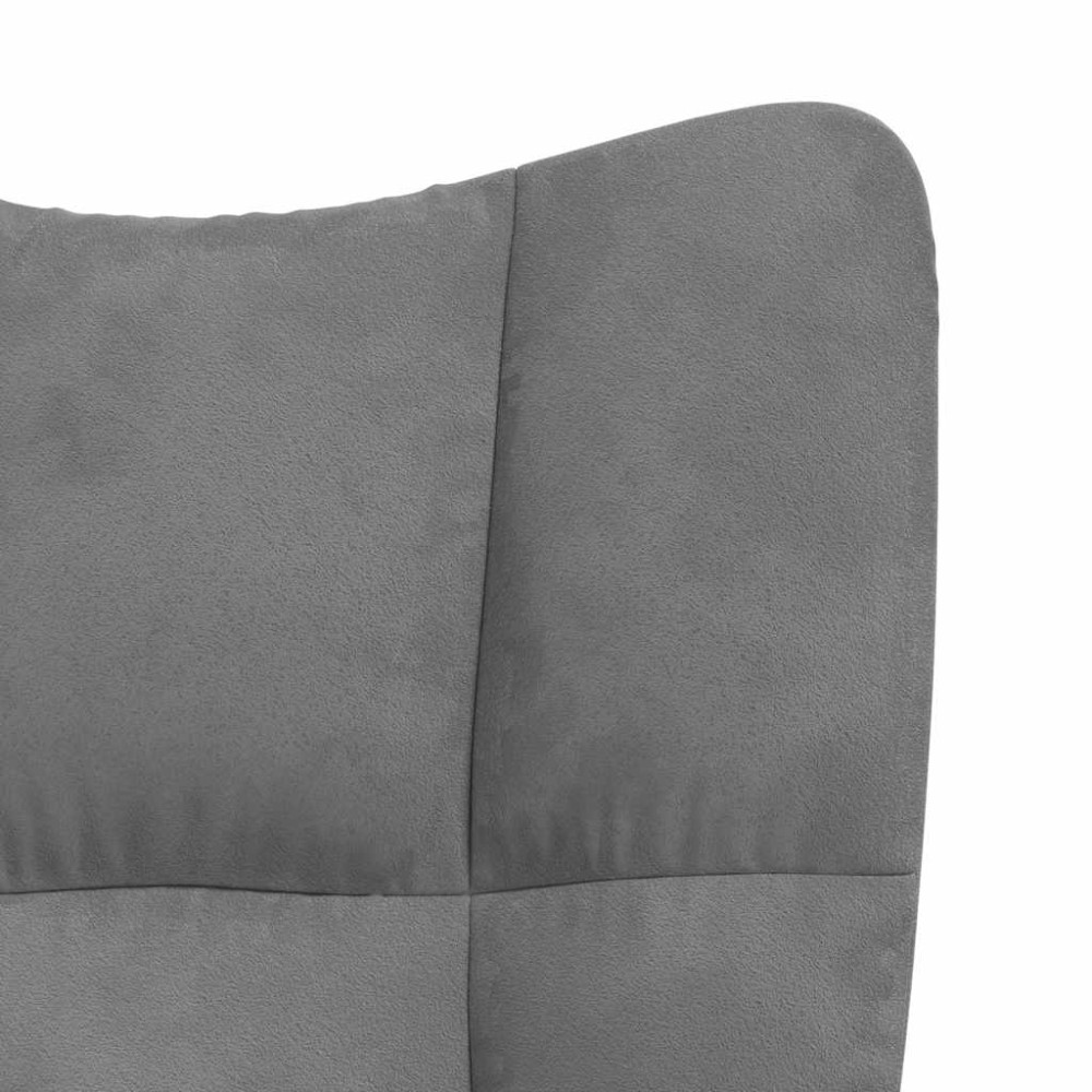 Produktbild för Vilstol mörkgrå sammet