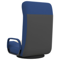 Miniatyr av produktbild för Snurrbar golvstol blå och gräddvit tyg