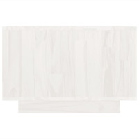 Miniatyr av produktbild för Soffbord vit 50x50x33,5 cm massiv furu