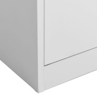 Miniatyr av produktbild för Dokumentskåp ljusgrå 90x40x180 cm stål