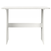 Produktbild för Matbord med bänk REINE vit massiv furu