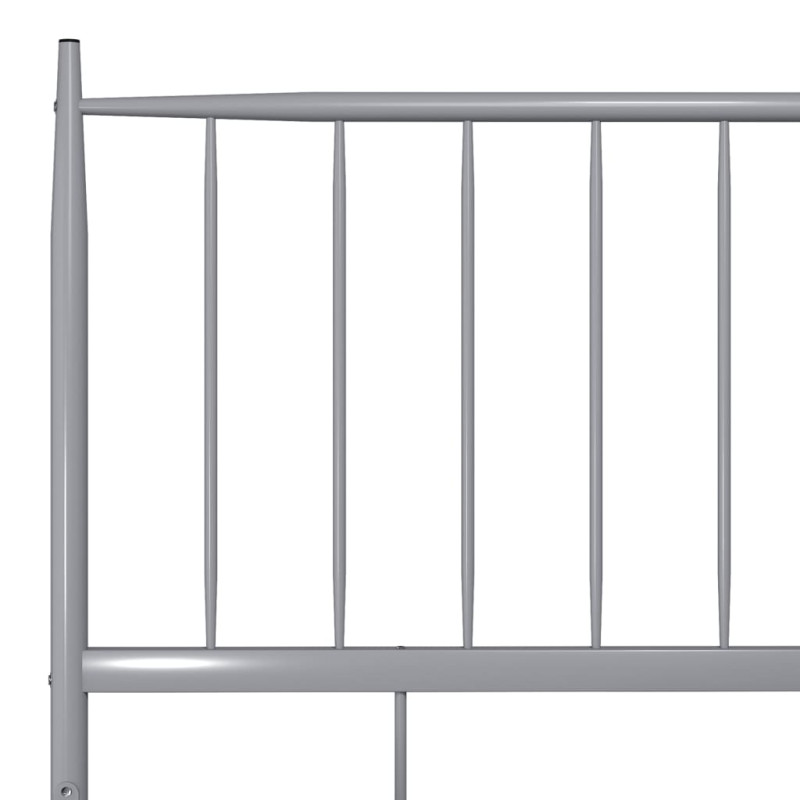 Produktbild för Sängram grå metall 120x200 cm