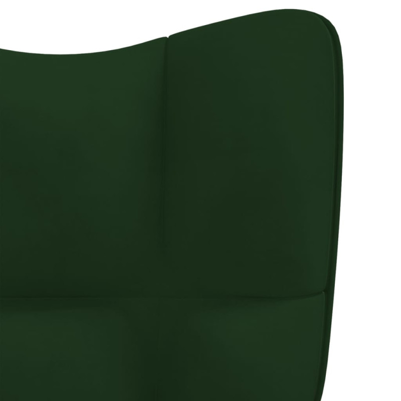 Produktbild för Vilstol mörkgrön sammet