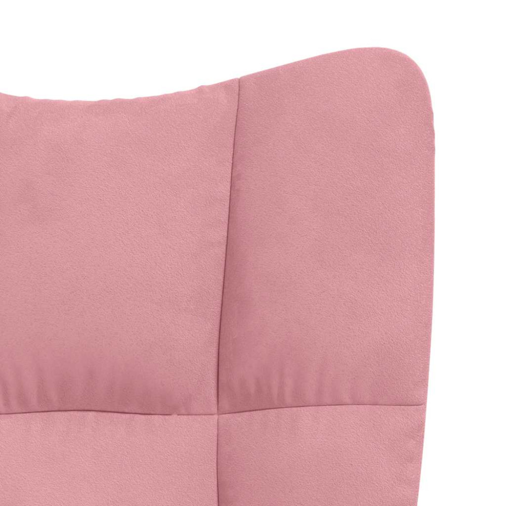 Produktbild för Vilstol rosa sammet