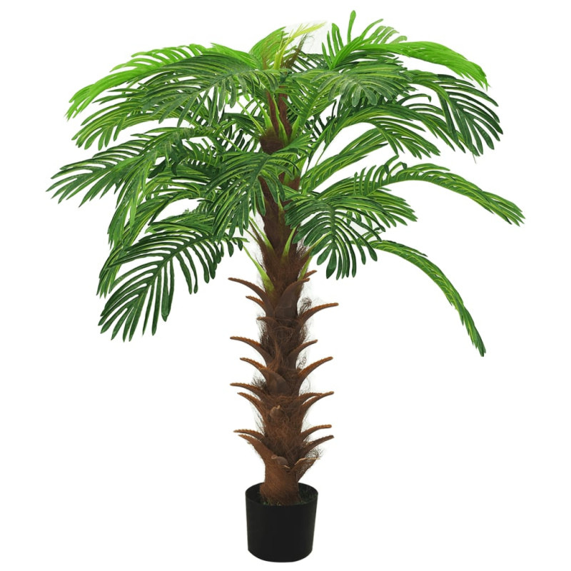 Produktbild för Konstväxt kottepalm med kruka 140 cm grön