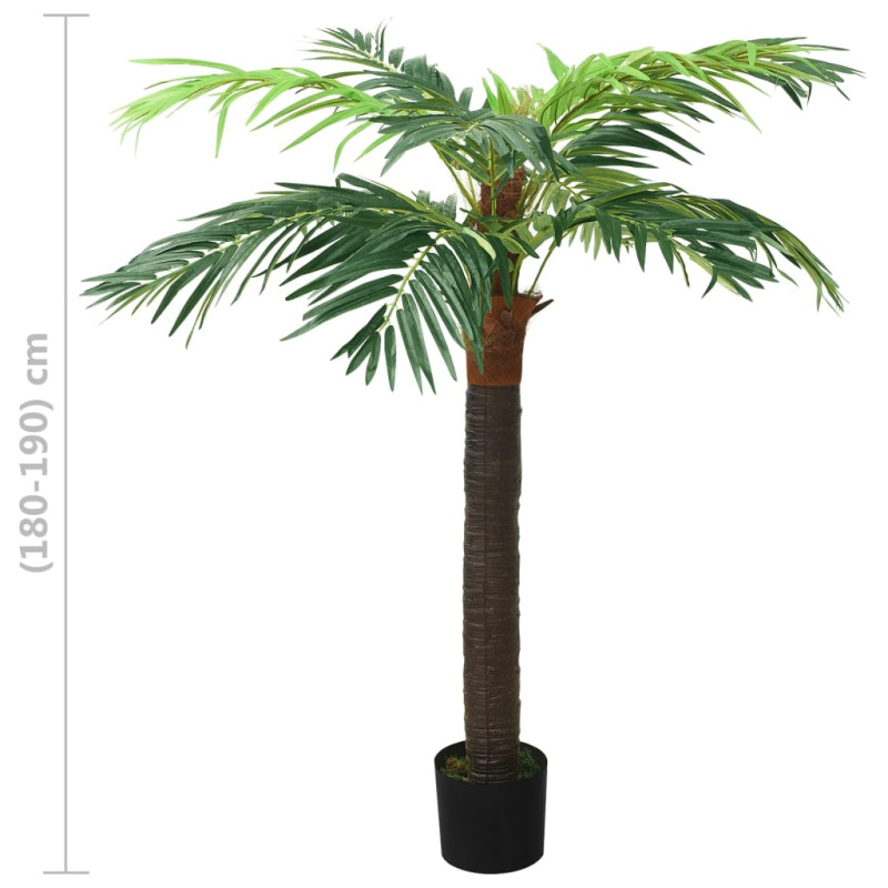 Produktbild för Konstgjord kanariepalm i kruka 190 cm grön