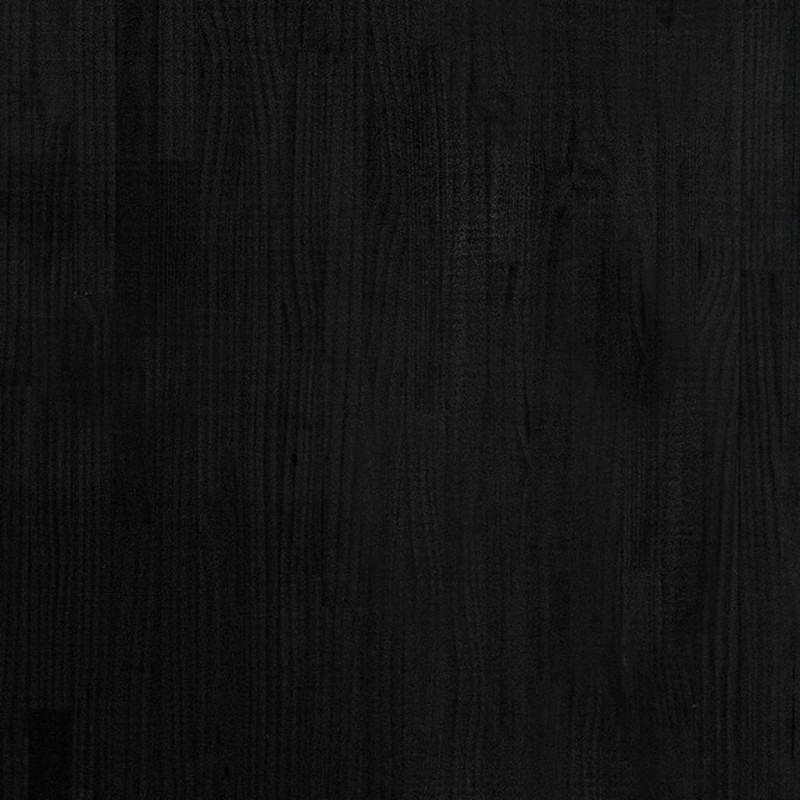 Produktbild för Bokhylla 3 hyllplan svart 80x30x105 cm massiv furu