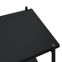 Produktbild för Hyllenhet med 5 hyllplan svart 80x40x163 cm