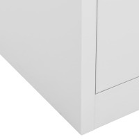 Produktbild för Dokumentskåp ljusgrå 90x40x102 cm stål