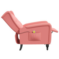 Produktbild för Massagefåtölj rosa sammet