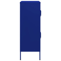 Produktbild för Förvaringsskåp marinblå 80x35x101,5 cm stål