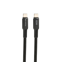 Miniatyr av produktbild för USB-C kabel 100W 1m Svart