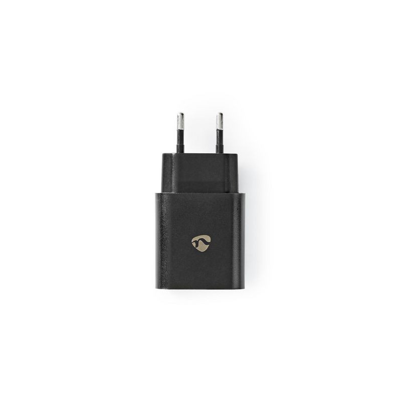 Produktbild för Laddare vägg NEDIS 3.0 A USB QC svart