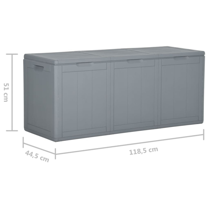 Produktbild för Dynbox 270 liter grå PP-rotting