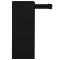 Miniatyr av produktbild för Dokumentskåp svart 90x40x102 cm stål