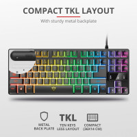 Miniatyr av produktbild för GXT 833 Thado TKL RGB Gaming Keyboard Nordisk