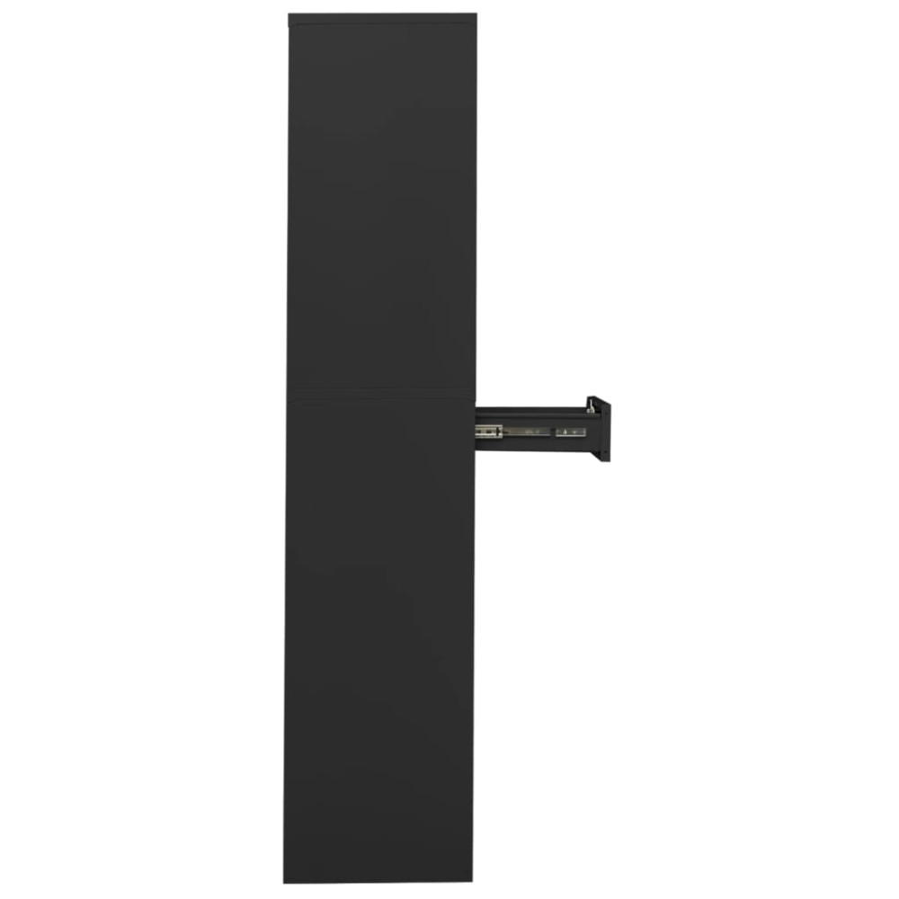 Produktbild för Dokumentskåp antracit 90x40x180 cm stål