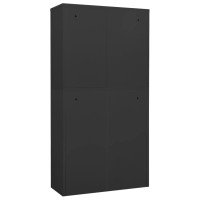 Produktbild för Dokumentskåp antracit 90x40x180 cm stål