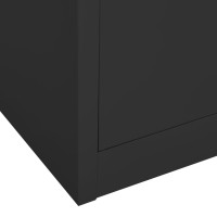Produktbild för Dokumentskåp antracit 90x40x180 cm stål