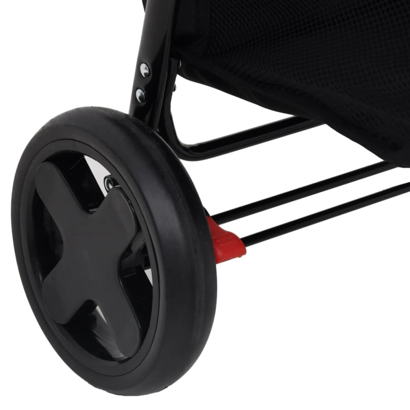 Produktbild för Barnvagn 2-i-1 antracit stål