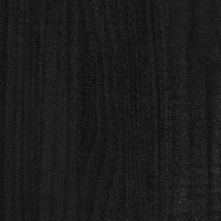 Produktbild för Bokhylla 2 hyllplan svart 40x30x70 cm massiv furu