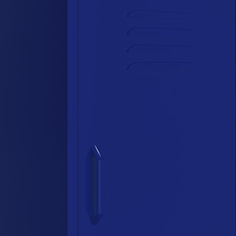 Produktbild för Förvaringsskåp marinblå 42,5x35x101,5 cm stål