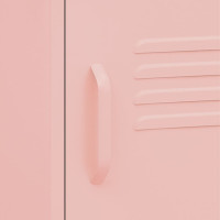 Miniatyr av produktbild för Nattduksbord rosa 35x35x51 cm stål