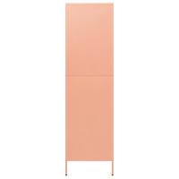 Produktbild för Garderob 90x50x180 cm rosa stål