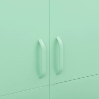 Miniatyr av produktbild för Garderob 90x50x180 cm mintgrön stål