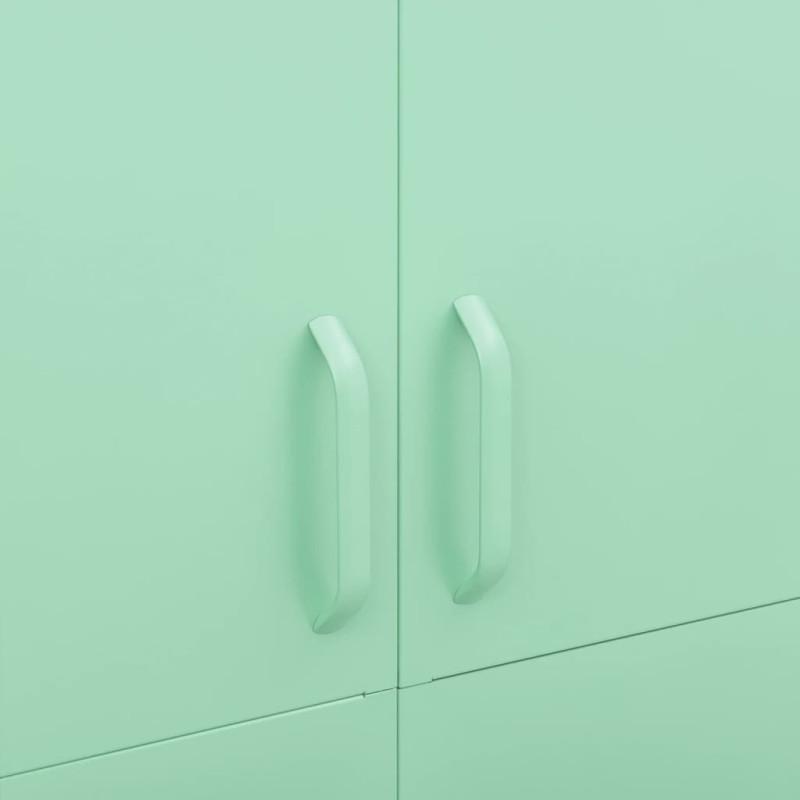 Produktbild för Garderob 90x50x180 cm mintgrön stål