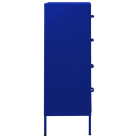 Miniatyr av produktbild för Byrå marinblå 80x35x101,5 cm stål