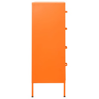 Miniatyr av produktbild för Byrå orange 80x35x101,5 cm stål