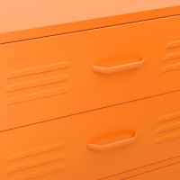 Miniatyr av produktbild för Byrå orange 80x35x101,5 cm stål