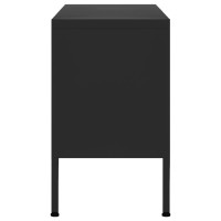 Miniatyr av produktbild för Tv-bänk svart 105x35x50 cm stål