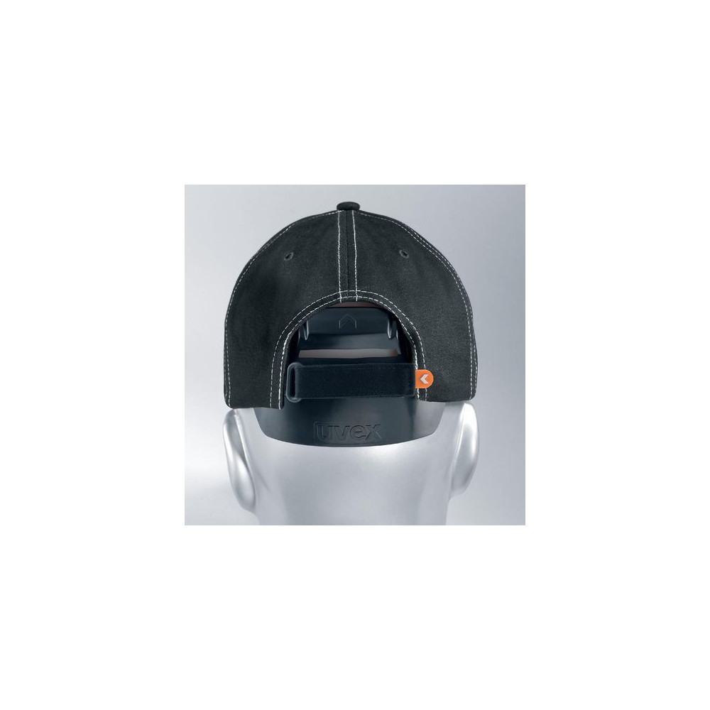 Produktbild för Stötskyddskeps UVEX U-cap svart 55-59cm
