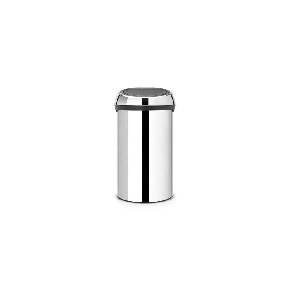 Produktbild för Papperskorg BRABANTIA Touch Bin 60L stål