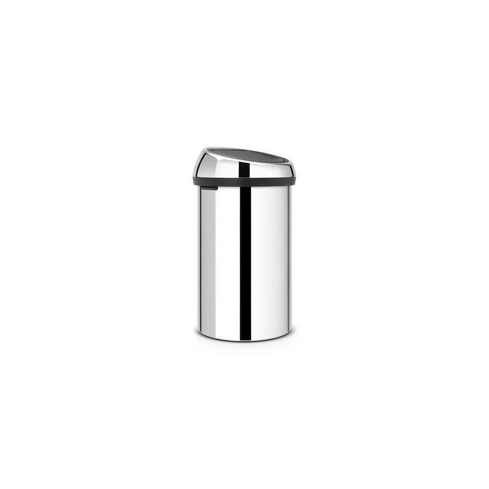 Produktbild för Papperskorg BRABANTIA Touch Bin 60L stål