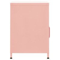 Miniatyr av produktbild för Sängbord rosa 35x35x51 cm stål