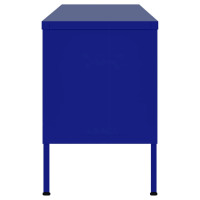 Miniatyr av produktbild för Tv-bänk marinblå 105x35x50 cm stål