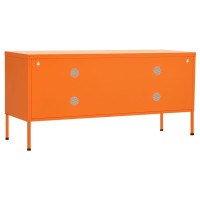 Miniatyr av produktbild för Tv-bänk orange 105x35x50 cm stål
