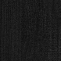 Produktbild för Bokhylla 2 hyllplan svart 100x30x70 cm massiv furu