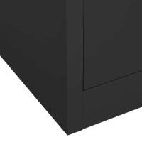 Produktbild för Garderob antracit 80x50x180 cm stål